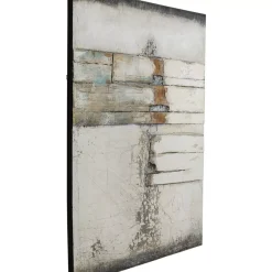 Bilder-KARE Design Acrylbild Abstract Grey Line Two 150X120