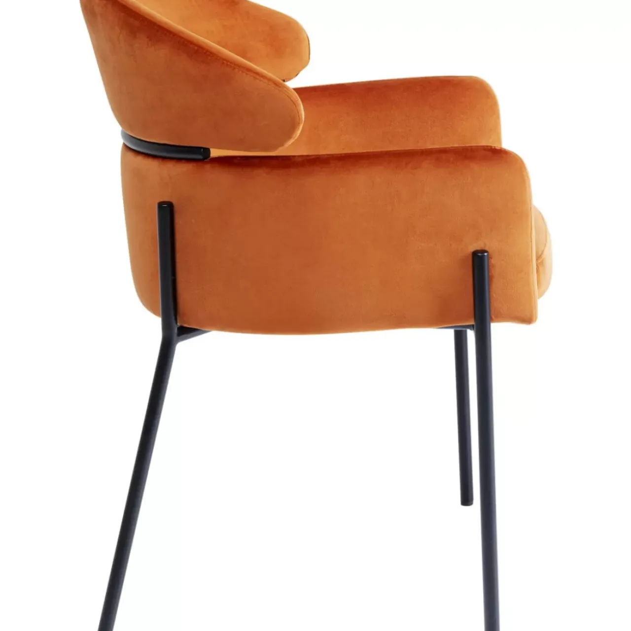 Stühle-KARE Design Armlehnstuhl Alexia Velvet Orange
