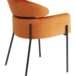 Stühle-KARE Design Armlehnstuhl Alexia Velvet Orange