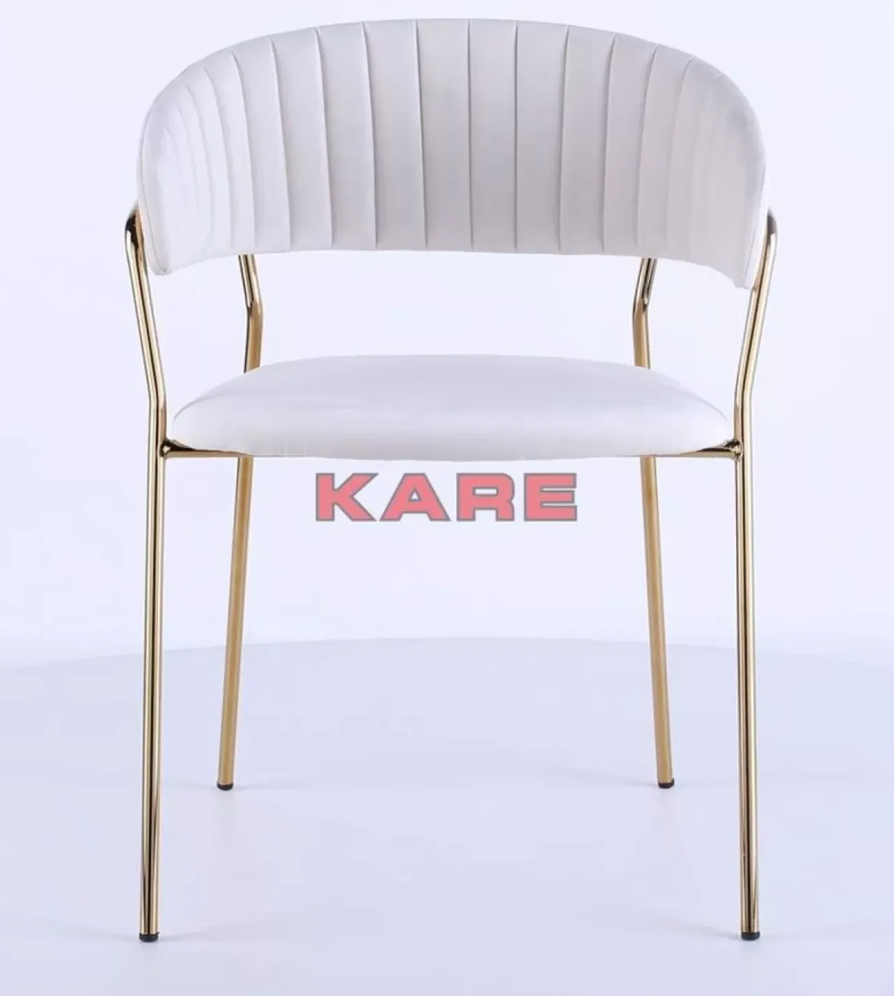 Stühle-KARE Design Armlehnstuhl Belle Creme (2/Set)