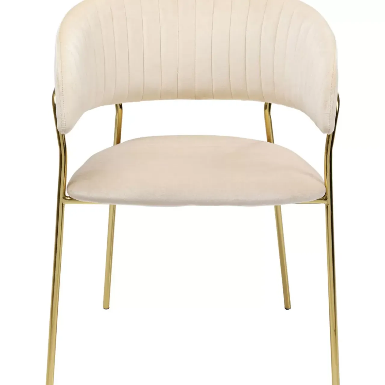 Stühle-KARE Design Armlehnstuhl Belle Creme (2/Set)
