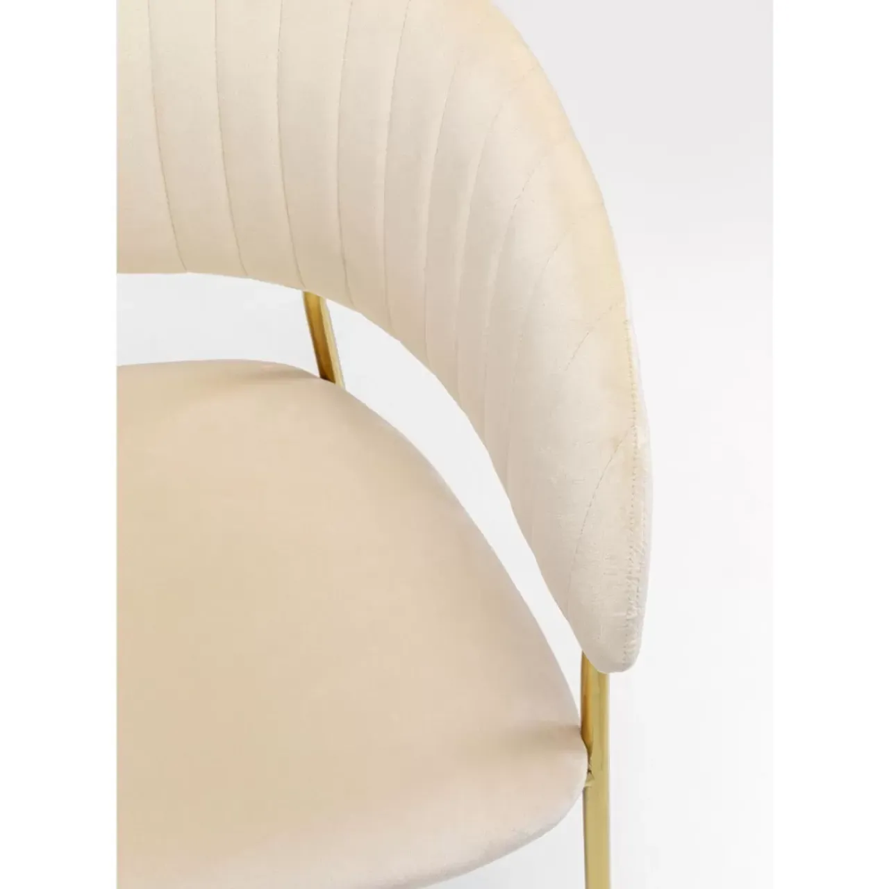 Stühle-KARE Design Armlehnstuhl Belle Creme (2/Set)