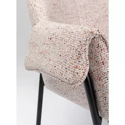 Stühle-KARE Design Armlehnstuhl Bess Beige Flitter
