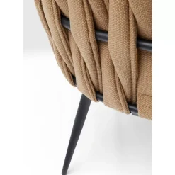 Stühle-KARE Design Armlehnstuhl Cheerio Gelb Inkl. Kissen