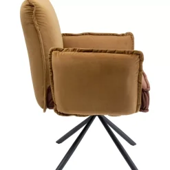 Stühle-KARE Design Armlehnstuhl Chelsea Braun