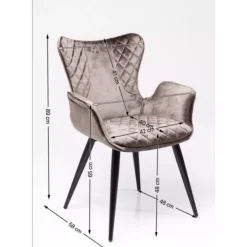 Stühle-KARE Design Armlehnstuhl Dream Braun