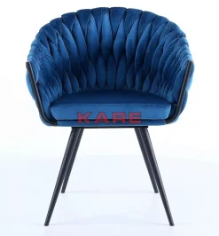 Stühle-KARE Design Armlehnstuhl Knot Blau