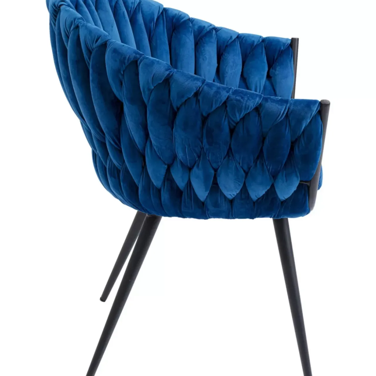 Stühle-KARE Design Armlehnstuhl Knot Blau