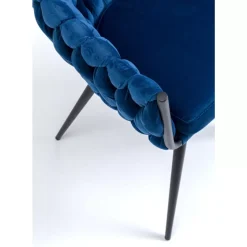 Stühle-KARE Design Armlehnstuhl Knot Blau