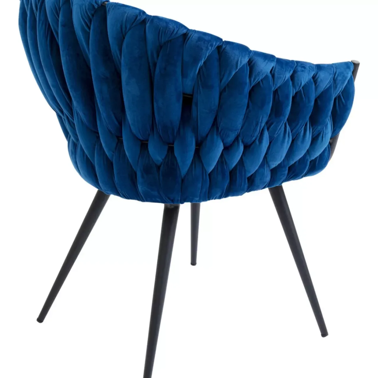 Stühle-KARE Design Armlehnstuhl Knot Blau