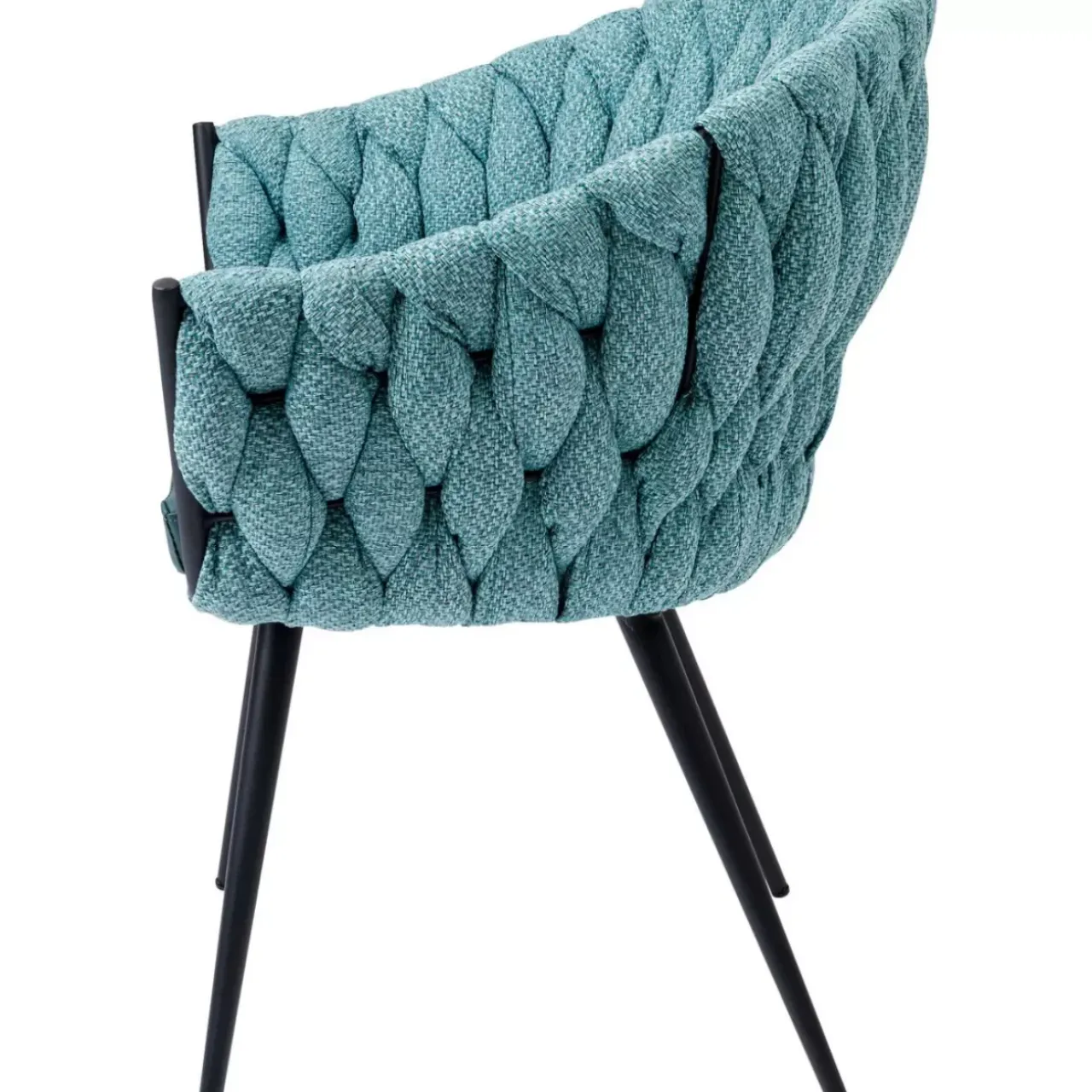 Stühle-KARE Design Armlehnstuhl Knot Petrol