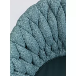 Stühle-KARE Design Armlehnstuhl Knot Petrol