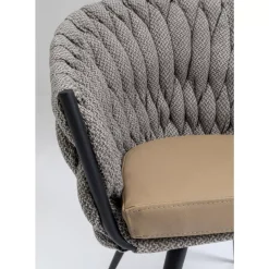 Stühle-KARE Design Armlehnstuhl Knot Tweed