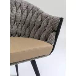 Stühle-KARE Design Armlehnstuhl Knot Tweed