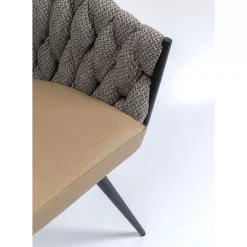 Stühle-KARE Design Armlehnstuhl Knot Tweed