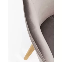 Stühle-KARE Design Armlehnstuhl Lady Velvet Grau