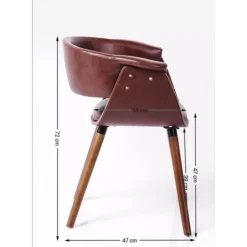 Stühle-KARE Design Armlehnstuhl Monaco Nougat