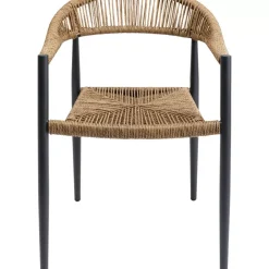 Outdoormöbel-KARE Design Armlehnstuhl Palma Beige