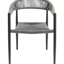 Outdoormöbel-KARE Design Armlehnstuhl Palma Grau
