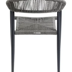 Outdoormöbel-KARE Design Armlehnstuhl Palma Grau