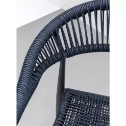 Outdoormöbel-KARE Design Armlehnstuhl Palma Petrol