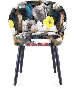 Stühle-KARE Design Armlehnstuhl Peony Flower Gelb