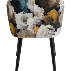 Stühle-KARE Design Armlehnstuhl Peony Flower Gelb