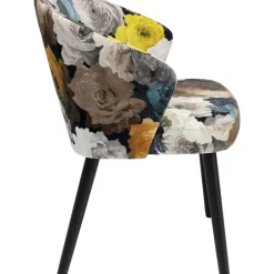 Stühle-KARE Design Armlehnstuhl Peony Flower Gelb