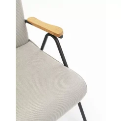 Sessel-KARE Design Armlehnstuhl Ryan Grau
