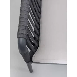 Outdoormöbel-KARE Design Armlehnstuhl Santanyi Dunkelgrau