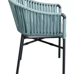 Outdoormöbel-KARE Design Armlehnstuhl Santanyi Petrol