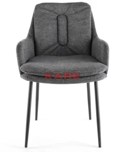 Stühle-KARE Design Armlehnstuhl Thea Dunkelgrau