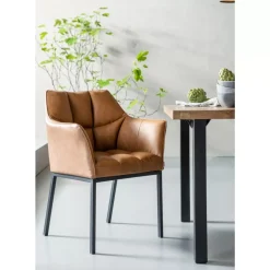 Stühle-KARE Design Armlehnstuhl Thinktank Braun