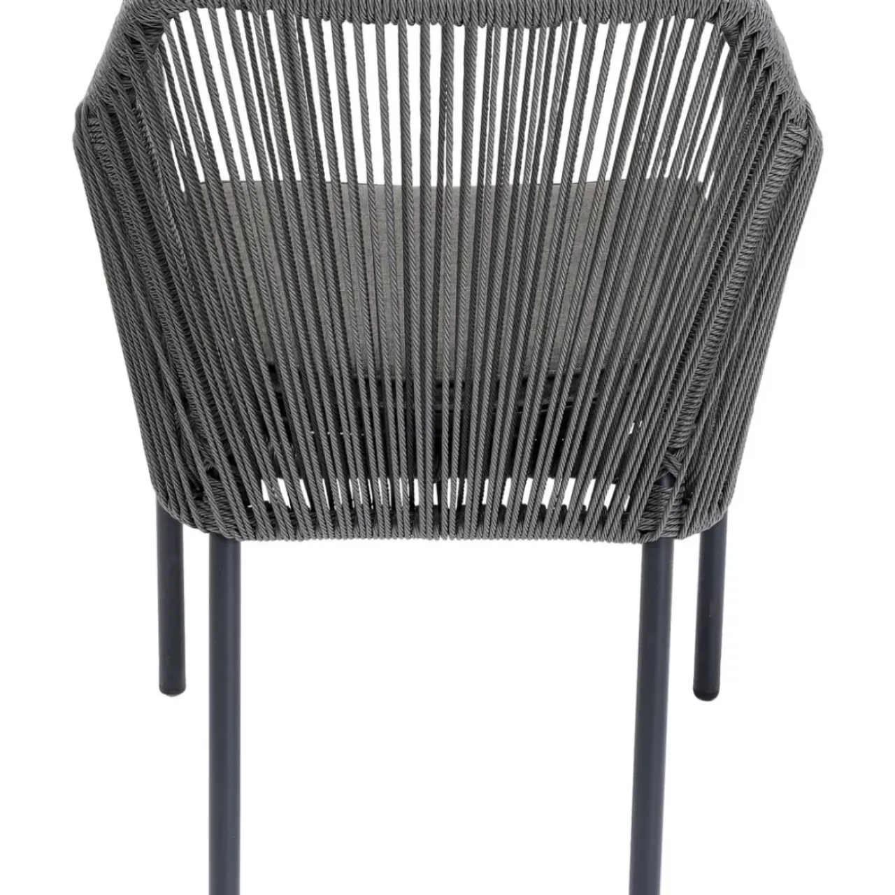 Outdoormöbel-KARE Design Armlehnstuhl Wave Grau