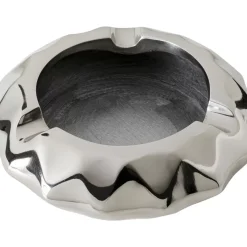 Ascher-KARE Design Aschenbecher Avantgard Silber O15Cm