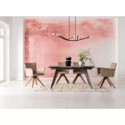 Tische-KARE Design Ausziehtisch Amsterdam Dunkel 160(40+40)X90Cm