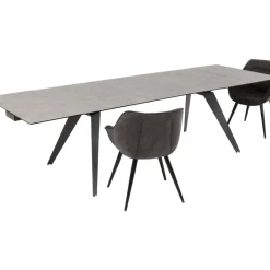 Tische-KARE Design Ausziehtisch Amsterdam Dunkel 200(45+45)X100Cm