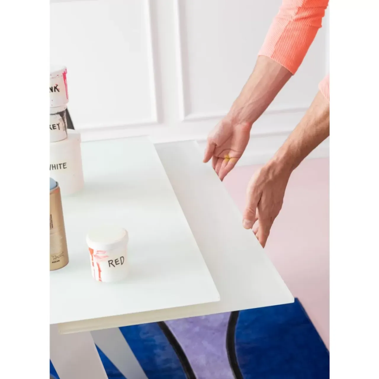 Tische-KARE Design Ausziehtisch Amsterdam Weiss 160(40+40)X90Cm
