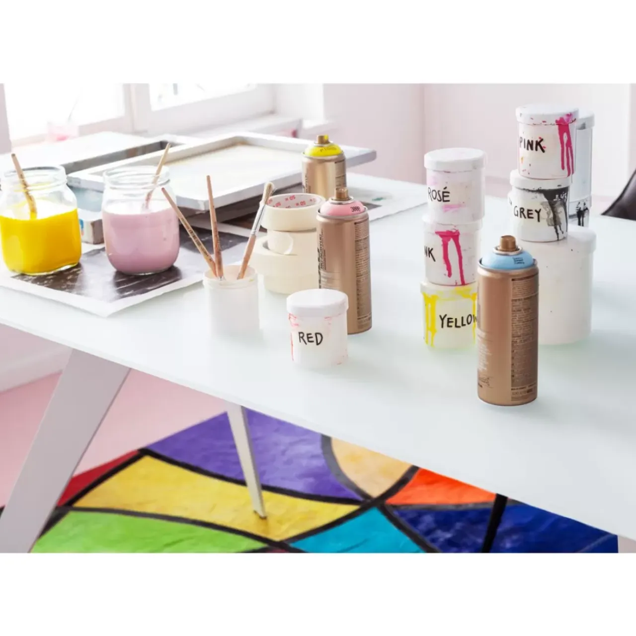 Tische-KARE Design Ausziehtisch Amsterdam Weiss 160(40+40)X90Cm