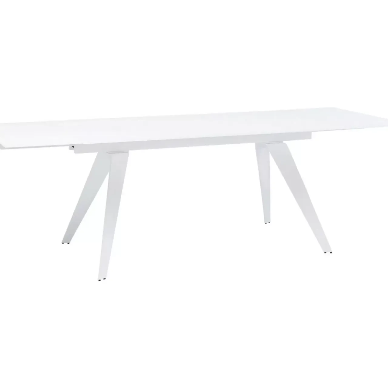 Tische-KARE Design Ausziehtisch Amsterdam Weiss 160(40+40)X90Cm