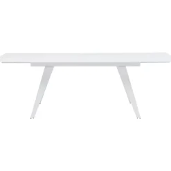 Tische-KARE Design Ausziehtisch Amsterdam Weiss 160(40+40)X90Cm
