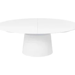Tische-KARE Design Ausziehtisch Benvenuto Weiss 200(50)X110Cm