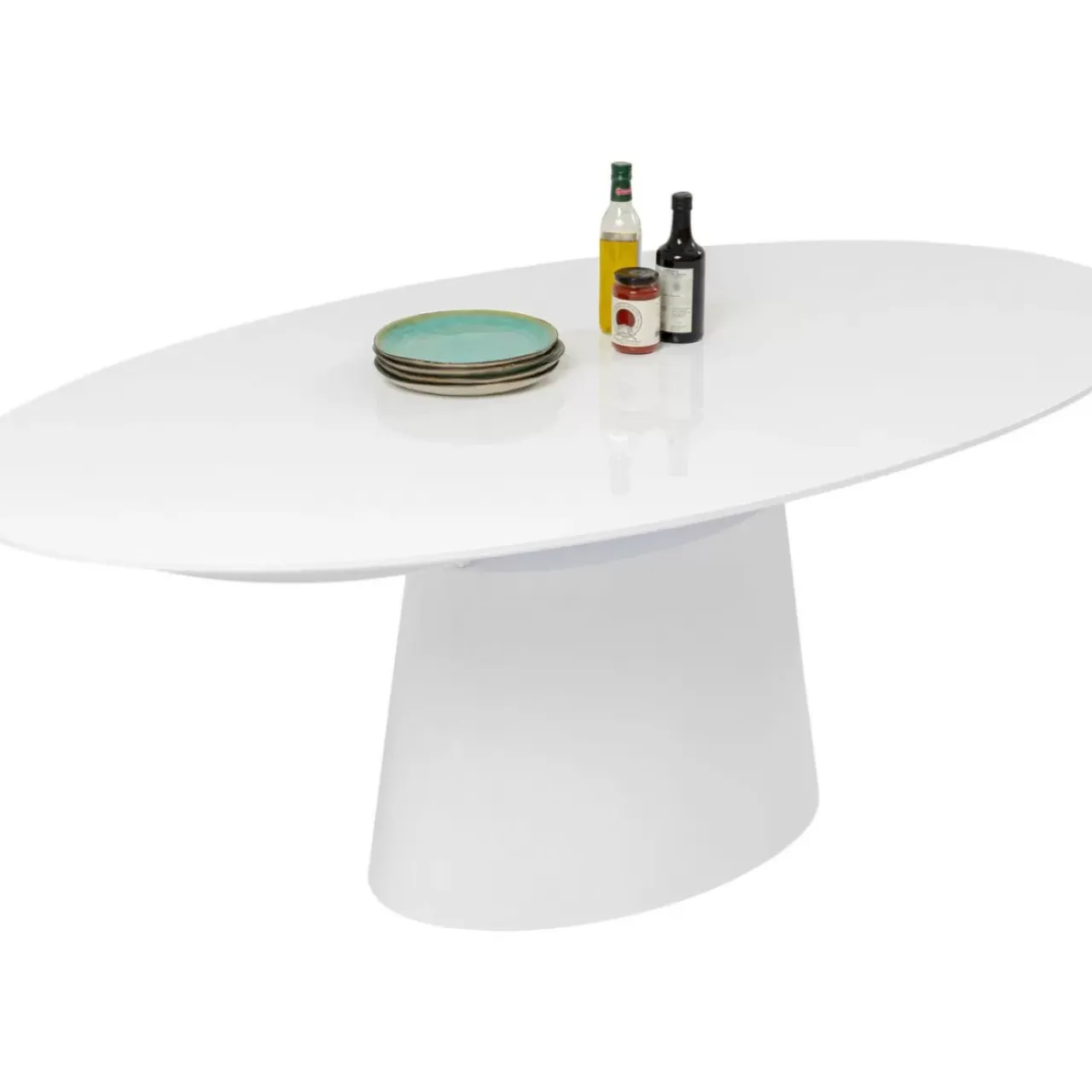 Tische-KARE Design Ausziehtisch Benvenuto Weiss 200(50)X110Cm