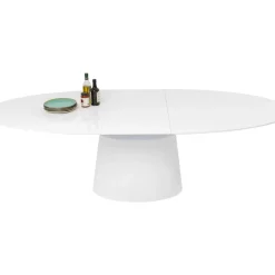 Tische-KARE Design Ausziehtisch Benvenuto Weiss 200(50)X110Cm