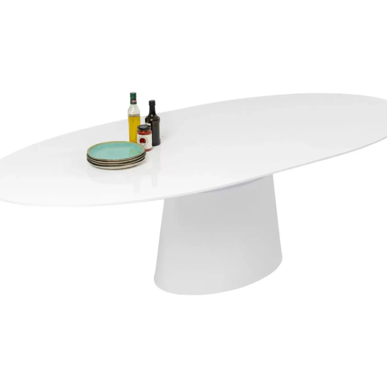 Tische-KARE Design Ausziehtisch Benvenuto Weiss 200(50)X110Cm
