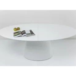 Tische-KARE Design Ausziehtisch Benvenuto Weiss 200(50)X110Cm