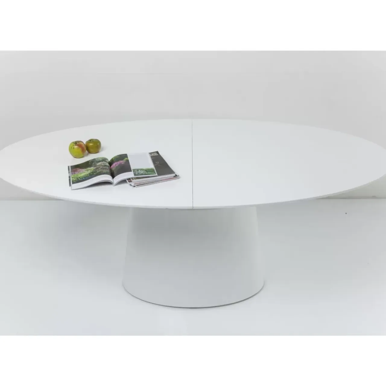 Tische-KARE Design Ausziehtisch Benvenuto Weiss 200(50)X110Cm