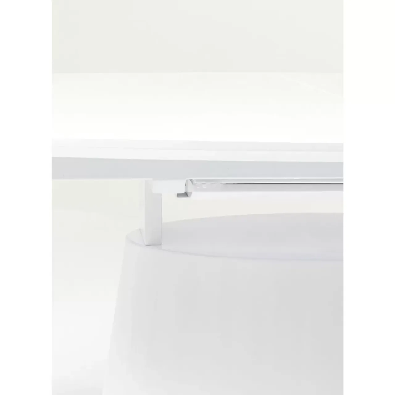 Tische-KARE Design Ausziehtisch Benvenuto Weiss 200(50)X110Cm