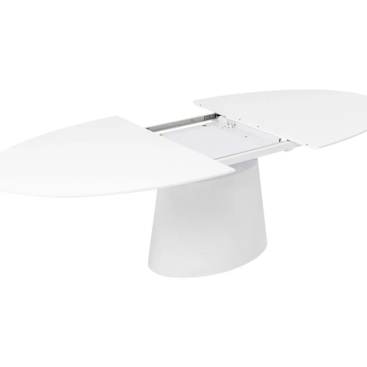 Tische-KARE Design Ausziehtisch Benvenuto Weiss 200(50)X110Cm
