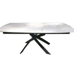 Tische-KARE Design Ausziehtisch Twist Onyx 120(30+30)X90Cm